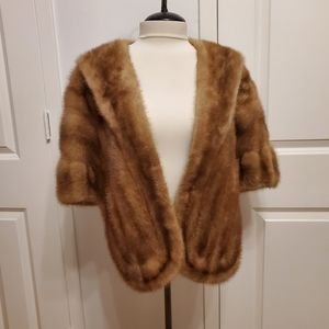 Real Mink fur vintage stole